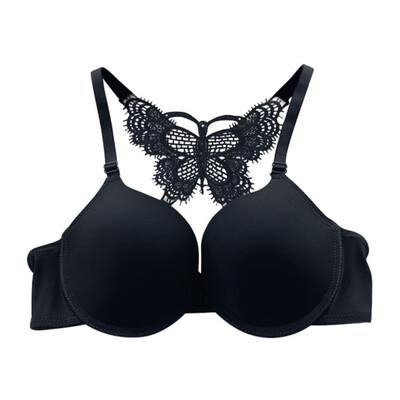 

Women Sexy Lingerie Solid Front Closure Women Underwear Bra Y-line Strap Sexy Racerback Bras Push Up Charming Laceest
