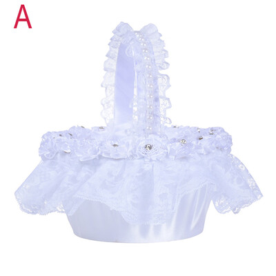 

Gobestart Bridal Wedding Party Flower Girl Basket Ring Bearer