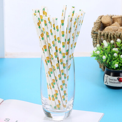 

Toponeto Paper Drink Gold Striped Straws Biodegradable Baby Shower Birthday Party 25Pcs