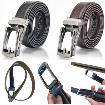 

Mens Automatic Buckle Belt Casual Comfort Click Waistband Ribbon Waist Strap