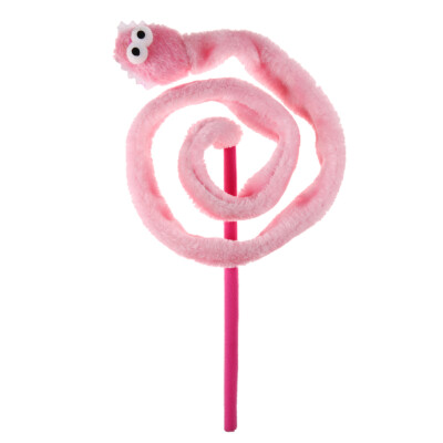 

Pet Kitten Cat Cartoon Snake Mint Sound Cat Teaser Plush Interactive Toy