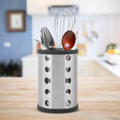 

Greensen Stainless Steel Kitchen Storage Box Spoon Fork Chopsticks Holder Draining Rack Organizer