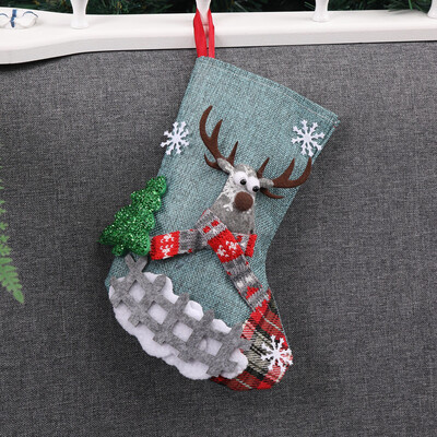 

〖Follure〗Christmas Xmas Tree Hanging Party Tree Decor Santa Stocking Sock Gift Candy Bags