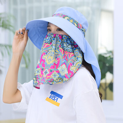 

Anti-UV Sun Hat Sunscreen Foldable Joker Summer Outdoor Tea Picking Travel Hat Lady Sun Hat