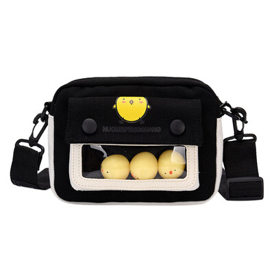 

Female Canvas Bag Wild Messenger Bag Student Out Bag Cute Girl Shoulder Bag YJ