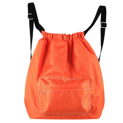 

Drawstring Backpack Waterproof Unisex Sport Storage Bag With Dry Wet Separated Compartment For Outdoors Beach Swimming Camping