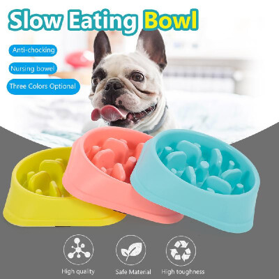 

Pet Slow Eating Bowl Dog Feeder Eco-Friendly Durable Non-Toxic Preventing Choking Healthy Dish Pet Supplies-Forest