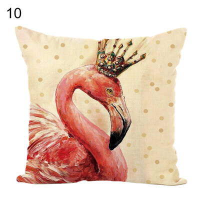 

Cartoon Flamingo Removable Throw Pillow Case Cushion Cover Sofa Bed Home Decor