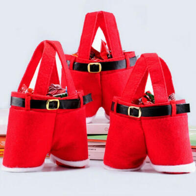 

Christmas Kid Gift Santa Pants Candy Bags Wine Bottle Stocking Filler Xmas Decor