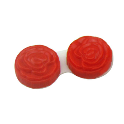 

Flower Contact Lens Box Container Pocket Plastic Storage Case Eye Care Holder