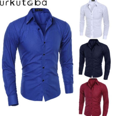 

Classic Men´s Formal Business Shirts Casual Luxury Slim Long Sleeve Dress Shirts