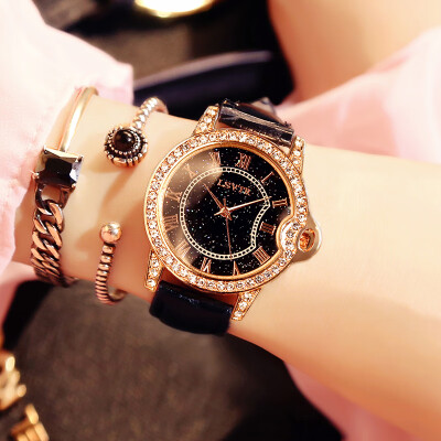 

Starry watch female student fashion trend Korean version of simple casual retro atmosphere