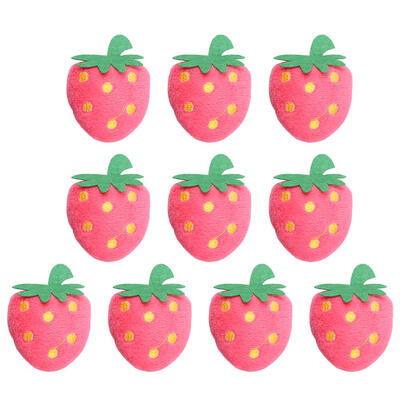 

Strawberry Shape Sewing Needle Inserting Holder Cross Stitch Pincushion