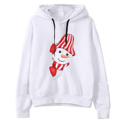 

Tailored Fashion Women Casual Loose Long Sleeve Christmas Print Sweatshirt Tops