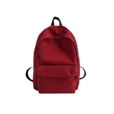 

The ancient feeling bag female Korean version of high school ins wind backpack campus solid color backpack college students contra