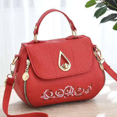 

2019 summer new womens bag handbag PU leather Korean version of the simple trend shoulder bag Messenger bag