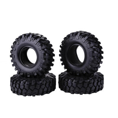 

4pcs 114mm19in Rubber TyresWheel Tires Skins for 110 RC Crawler Car Hsp