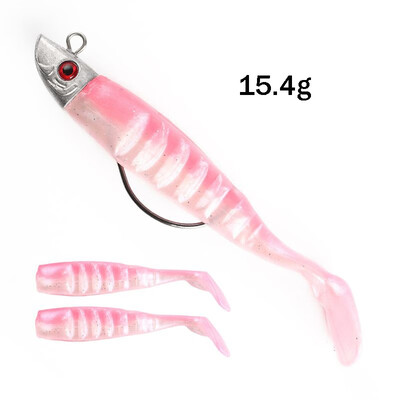 

New Soft Jig Fish Lead Head Fishing Lure 100mm154g 120mm26g Jigging Soft Bait Fishing Tackle For Ice Fishing Saltwater Fresh
