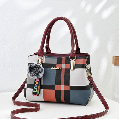 

2018 spring new elegant European&American big bag handbag simple female bag diagonal bag handbag