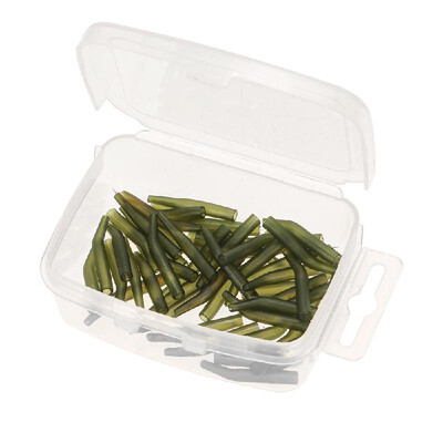 

50PcsLot Carp Fishing Hook Sleeve Hair Rig Line Aligner Sleeves Soft Anti Tangle Fishing Tackle Aligner Carp Fishing Accessories