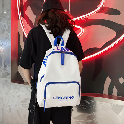 

Studentsschoolbags Female Korean version High school students schoolbags Mens fashionable shoulder bags&large capacity back