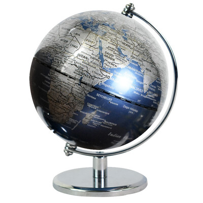 

Fun globe 5 inches 13cm Antique style touch light semicircular scale globe