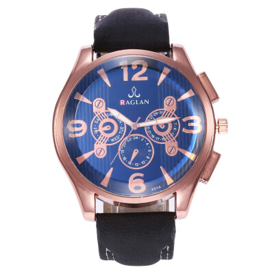 

New mens sports military watch three-eye digital big