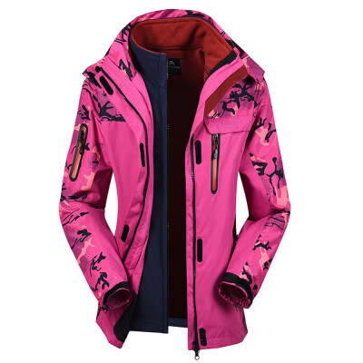 

Roseonmyhand Womens Winter Two Piece Set Camouflage Waterproof Windproof Outdoor Sport Coat