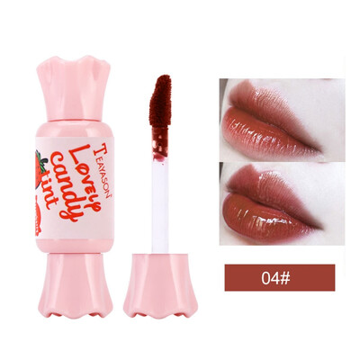 

6 Color Candy Taste Fruity Liquid Sexy Red Lip Tint Waterproof Moisturizer Lip Gloss Matte Long Lasting Lipstick Makeup
