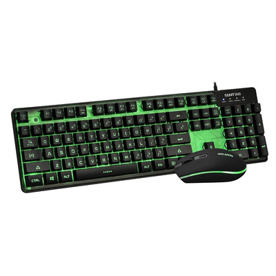 

News extension Sunt AK98 wired keyboard&mouse set game cf Internet cafe office home notebook dual USB computer keyboard Lol Jingdong self-operated
