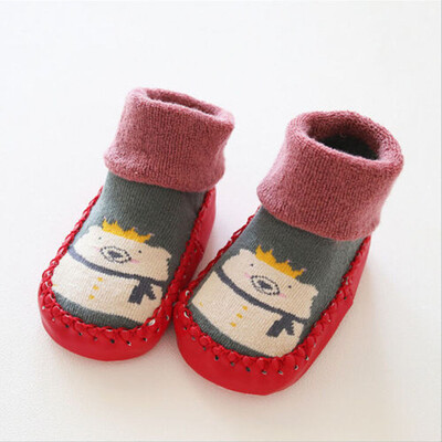 

SUNSIOM 1Pairs Baby Boys Girls Non-slip Slippers Pram Shoes Socks 6 12 18 24 36 Months