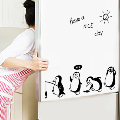 

〖Follure〗Havea Nice Day Cute Penguin Sticker Fridge Kitchen Fridge Wall Stickers Art