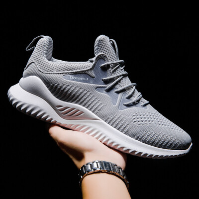 

Mens shoes fly woven mens sports shoes mesh breathable running shoes mens trend casual shoes single shoes casual