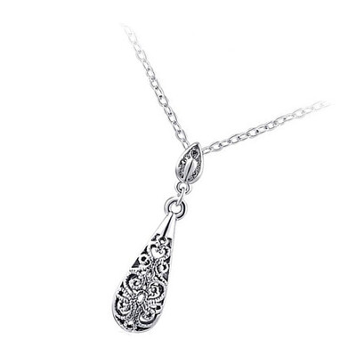 

Brand Fashion Plated Water Drop Pendant Necklace for Women Fashion Jewelry