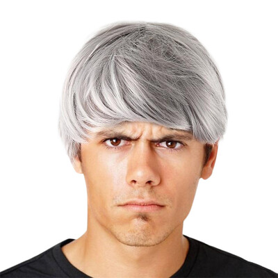 

〖Follure〗Three Colors Optional Fashion Man Short Cruly Mens Wig Party Wig Cool Wig