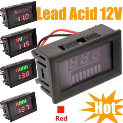 

12V Lead-acid Battery Indicator Intuitive Voltage Display LED Display Meter HR