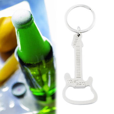 

Greensen Multifunction Metal Guitar Keychain Guitar Instrument Beer Bottle Opener Gift