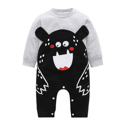 

Baby Rompers Infant Clothes Winter Cute Ears Cartoon Print Jumpsuit Outfits