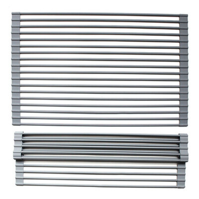 

Foldable Stainless Steel Kitchen Dish Drainer Roll Up Over Multipurpose The Sink Dish Drying Rack
