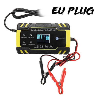 

24V 4A Fully Intelligent Pulse Fix Charge Device T-o-u-c-h Screen Car Motorcycle Cell Charge