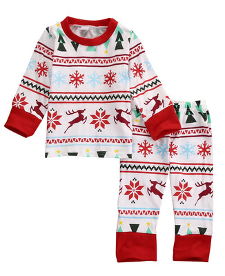 

Christmas Newborn Outfit Set Kid Baby Boy Girl T-Shirt Pants Bodysuit Clothes