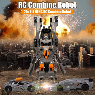 

LE NENG RC Car 2in1 RC Combine Robot Intelligent Robot Music Dance RC Toy for Kids