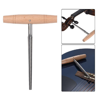 

Guitar Bridge Pin Hole Reamer Violin Peg Hole Reamer 130 Taper Carton Steel with Wood Handle Luthier Tool