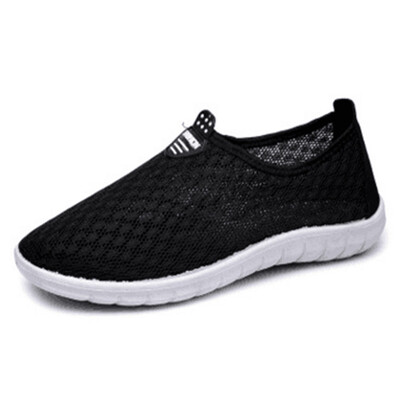 

Mens Lightweight Mesh Trainers Breathable Sports Solid Running Shoes Outdoor Gym