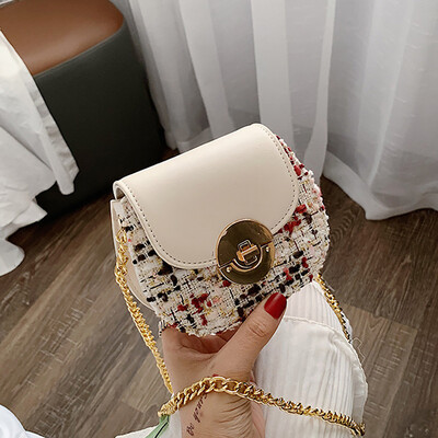 

Tailored Womens Fashion Coin Purse Flap Bag Patchwork Casual Hasp Bag Shoulder Bag