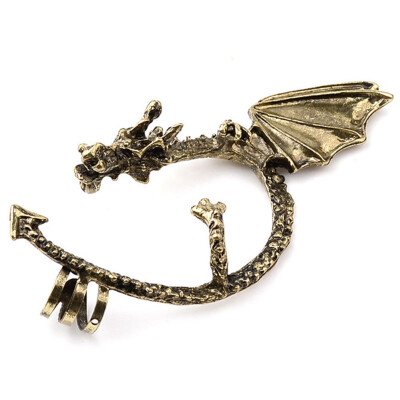 

New Creative Retro Vintage Gothic Rock Punk Twine Dragon Shape Ear Cuff Earring Earrings For Women Men Earrings