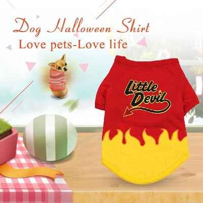 

Dog Halloween Shirt Pet T Shirt Little Devil Pet Clothes Pet Halloween Clothes Halloween Costume Dog Shirts