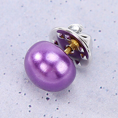 

1PC Korean Simulated Pearl Brooch Pins For Women Charm Piercing Badge Pins And Brooches Collar Jewelry Gift