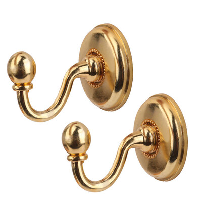 

Toponeto 2x Metal Curtain Holdback Wall Tie Back Hooks Hanger Holder Window Curtain Hooks