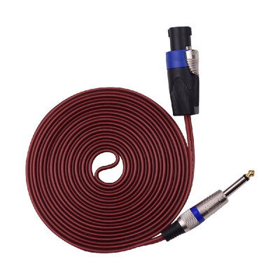 

14 Inch Audio Connecting Cord to NL4FC Male to Male Connector 12 AWG Professional Speaker Cable Wires for Stage Power Amplifier B